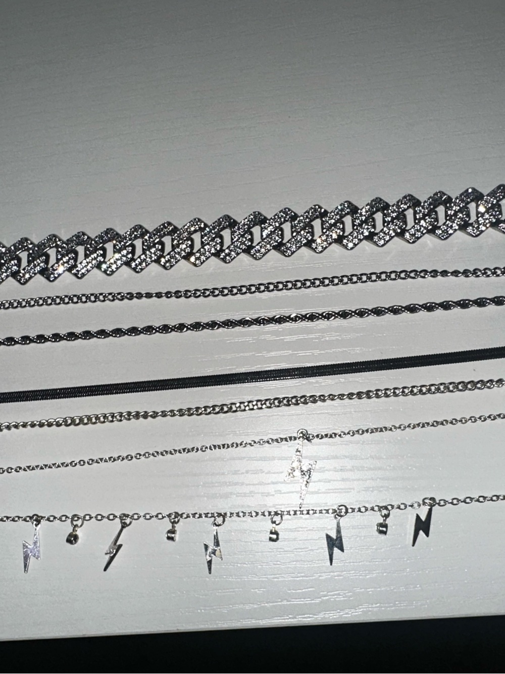 Assorted Silver Fashion Jewelry Necklaces